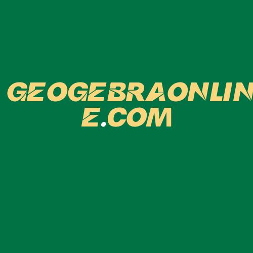 Logo da GEOGEBRAONLINE